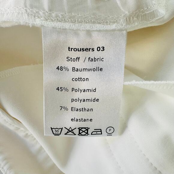 Maison Common Mid-Rise Slim-Leg Ankle Cotton-Blend Pants Size 42 US 12 Luxury - Picture 7 of 12